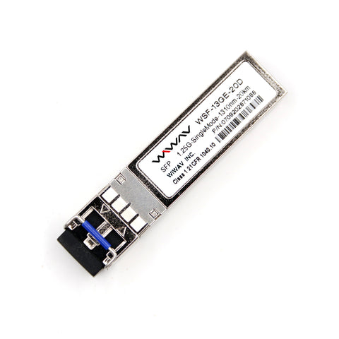 WSF-13GE-20D 1.25Gb/s 1310nm/20km/DDM Single-mode SFP Transceiver