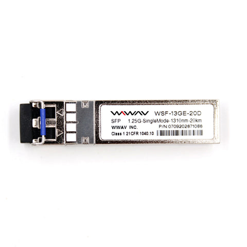 WSF-13GE-20D 1.25Gb/s 1310nm/20km/DDM Single-mode SFP Transceiver