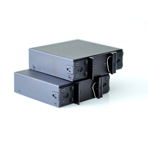 WDH-2ET1FX-DC 10/100Mbps 3-Port Industrie-Ethernet-Medienkonverter (UL-gelistet, 2er-Pack, lüfterlos, -30~75℃)