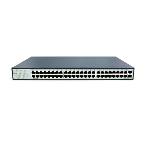 WIWAV S1650-48G2S Switch Ethernet Gigabit Non Gestito a 50 Porte (Struttura in Metallo, Plug&Play, Senza Ventola)