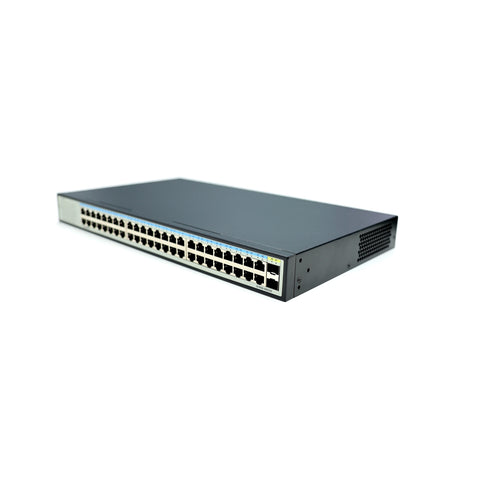 WIWAV S1650-48G2S Switch Ethernet Gigabit Non Gestito a 50 Porte (Struttura in Metallo, Plug&Play, Senza Ventola)