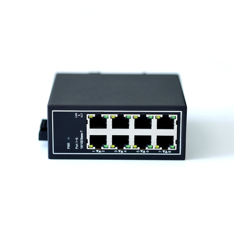WDH-8ET-DC 10/100Mbps 8-Port Industrial Ethernet Switches (UL-gelistet, lüfterlos, -30~75°C)