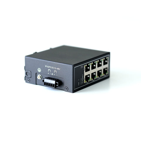 WDH-8ET-DC 10/100Mbps 8-Port Industrial Ethernet Switches (UL-gelistet, lüfterlos, -30~75°C)