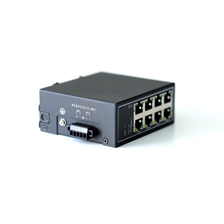 WDH-8ET-DC Commutateurs Ethernet industriels à 8 ports 10/100 Mbps (homologués UL, sans ventilateur, -30~75°C)