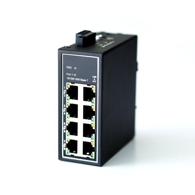 WDH-8GT-DC Commutateurs Ethernet industriels Gigabit à 8 ports 10/100/1000Mbps (homologués UL, sans ventilateur, -30~75°C)